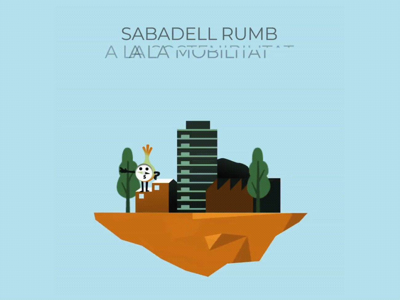 Campaña de publicidad institucional para ayuntamiento de Sabadell "Sabadell rumb al futur" ilustracion