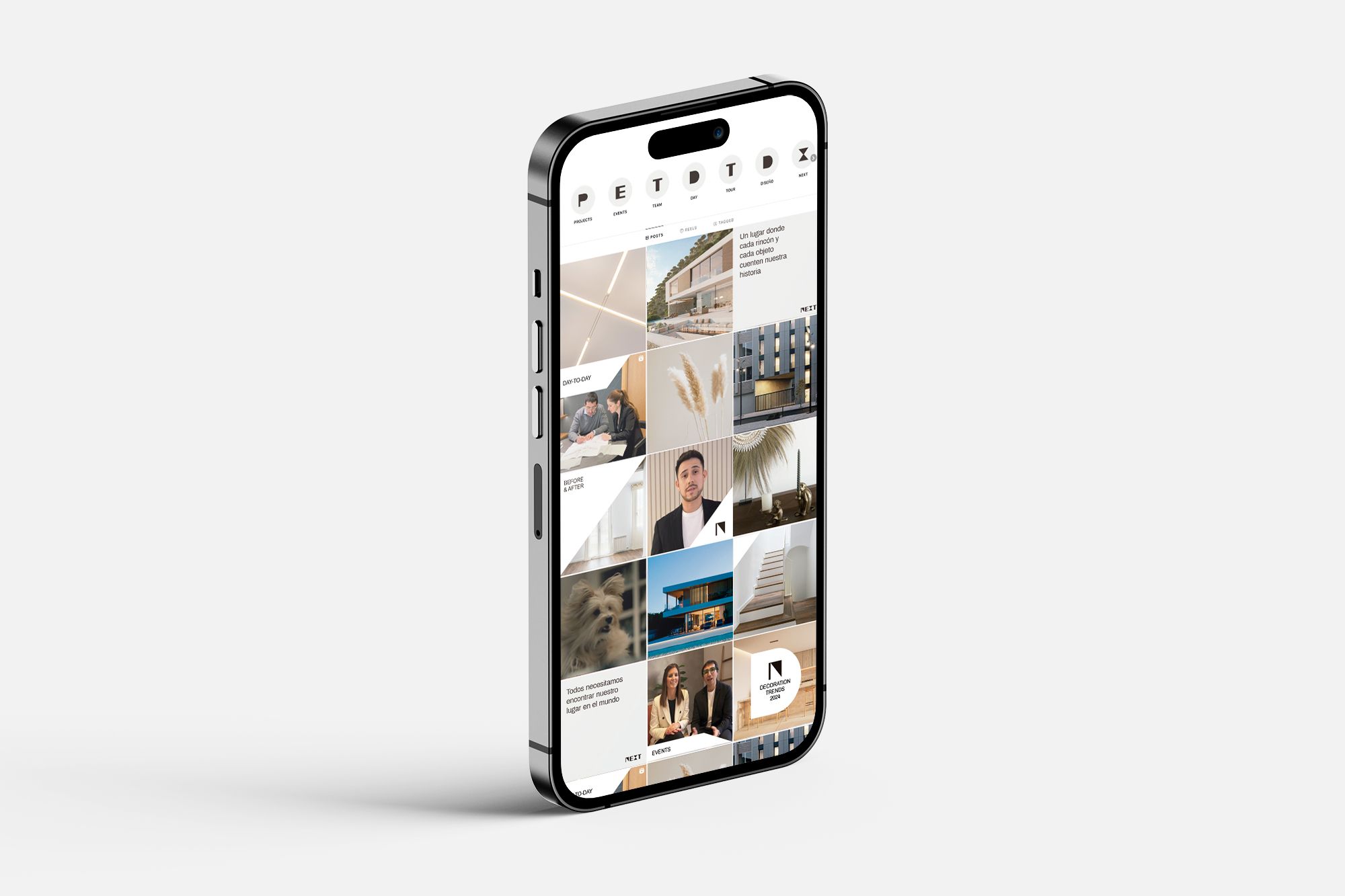 Rediseño marca para NEXT Arquitectura - diseño de instagram